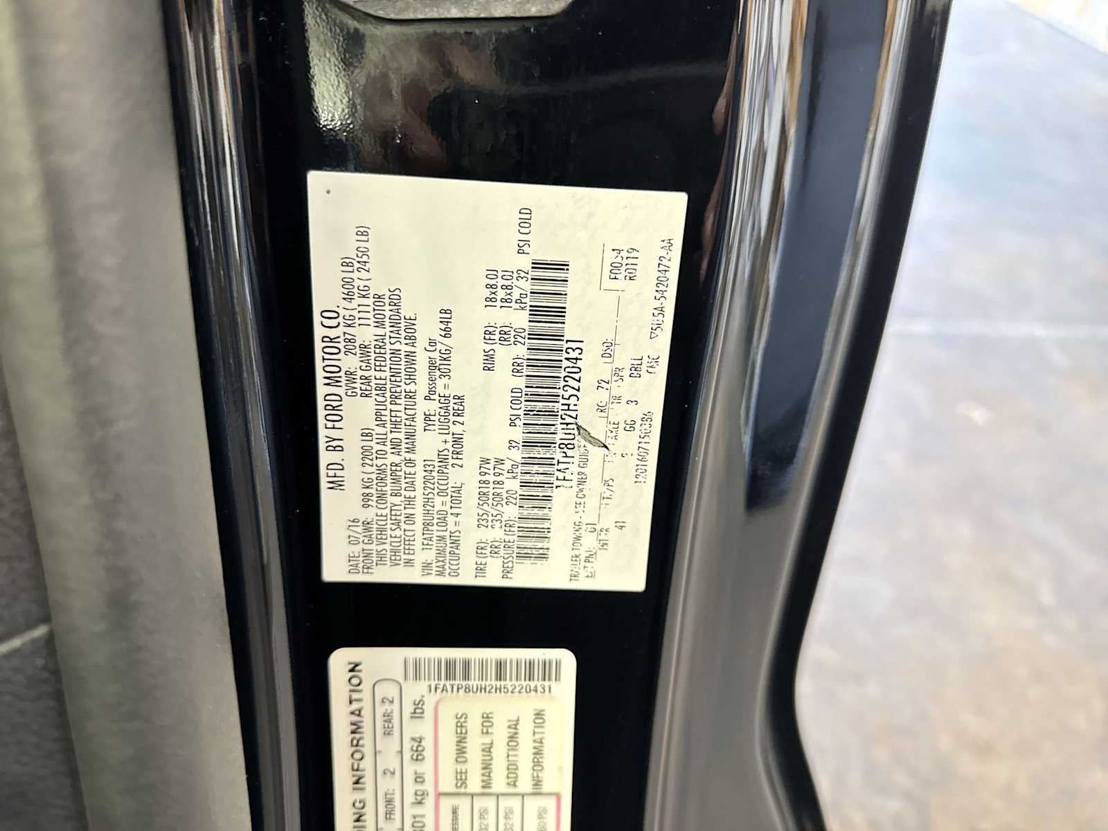 2017 Ford Mustang EcoBoost Premium