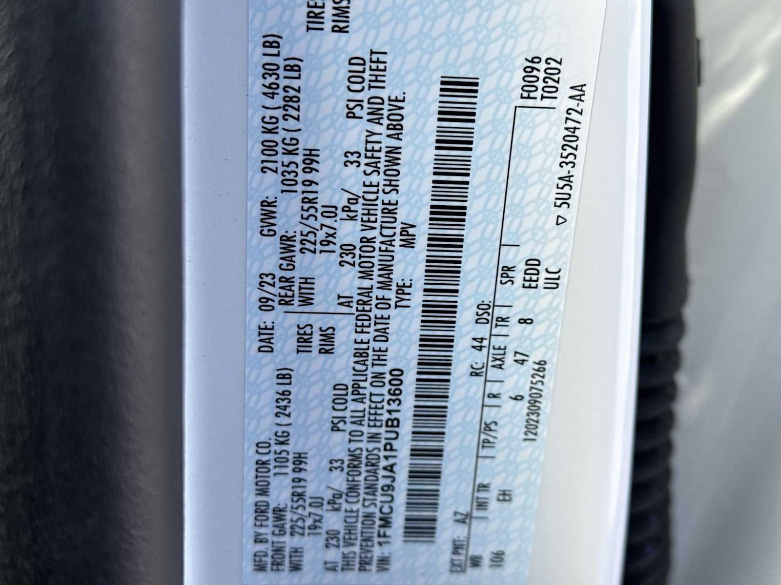 2023 Ford Escape Platinum