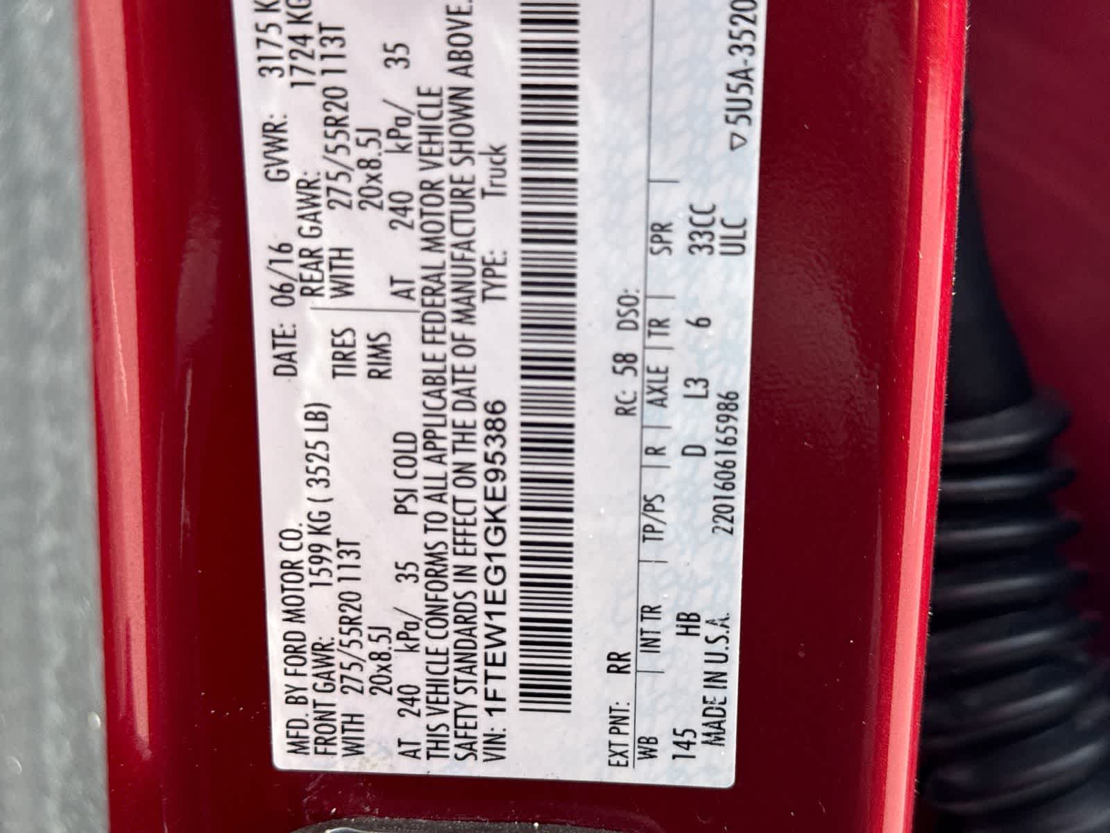 2016 Ford F-150 XLT