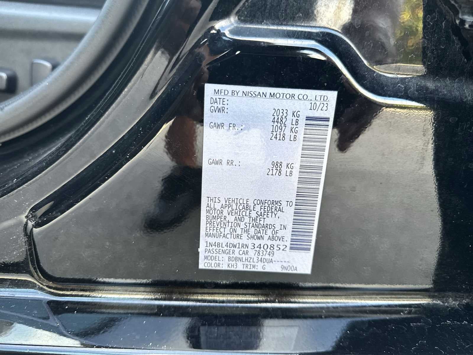 2024 Nissan Altima 2.5 SV