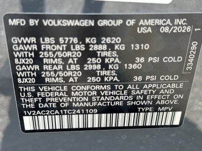 2026 Volkswagen Atlas Cross Sport 2.0T SEL R-Line Black