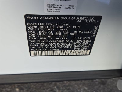 2026 Volkswagen Atlas Cross Sport 2.0T SEL R-Line Black