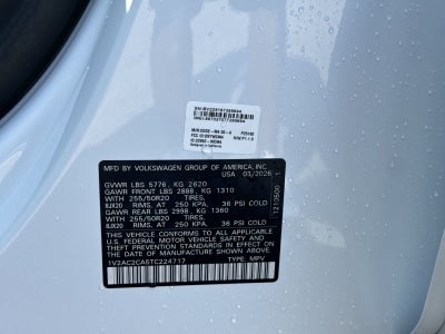 2026 Volkswagen Atlas Cross Sport 2.0T SEL R-Line Black