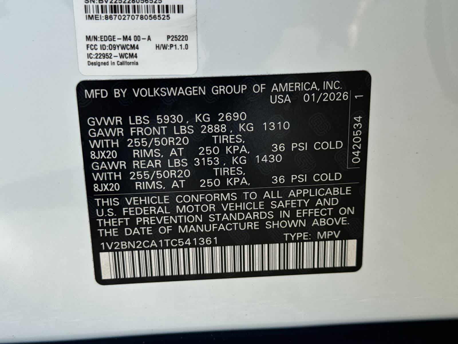 2026 Volkswagen Atlas 2.0T SEL