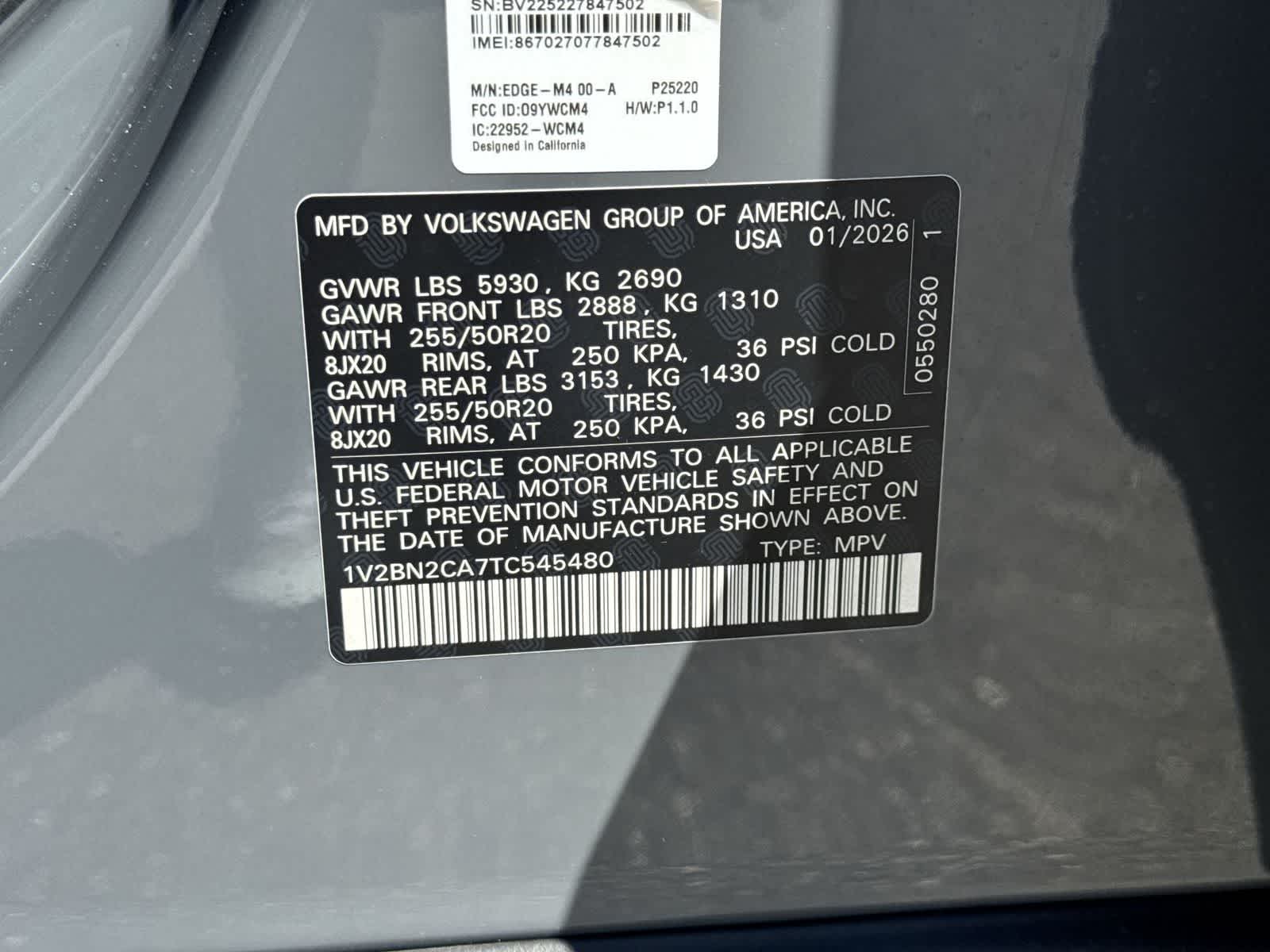 2026 Volkswagen Atlas 2.0T SEL