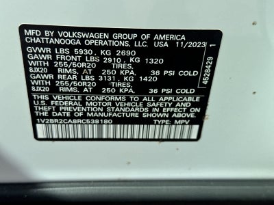 2024 Volkswagen Atlas 2.0T SEL
