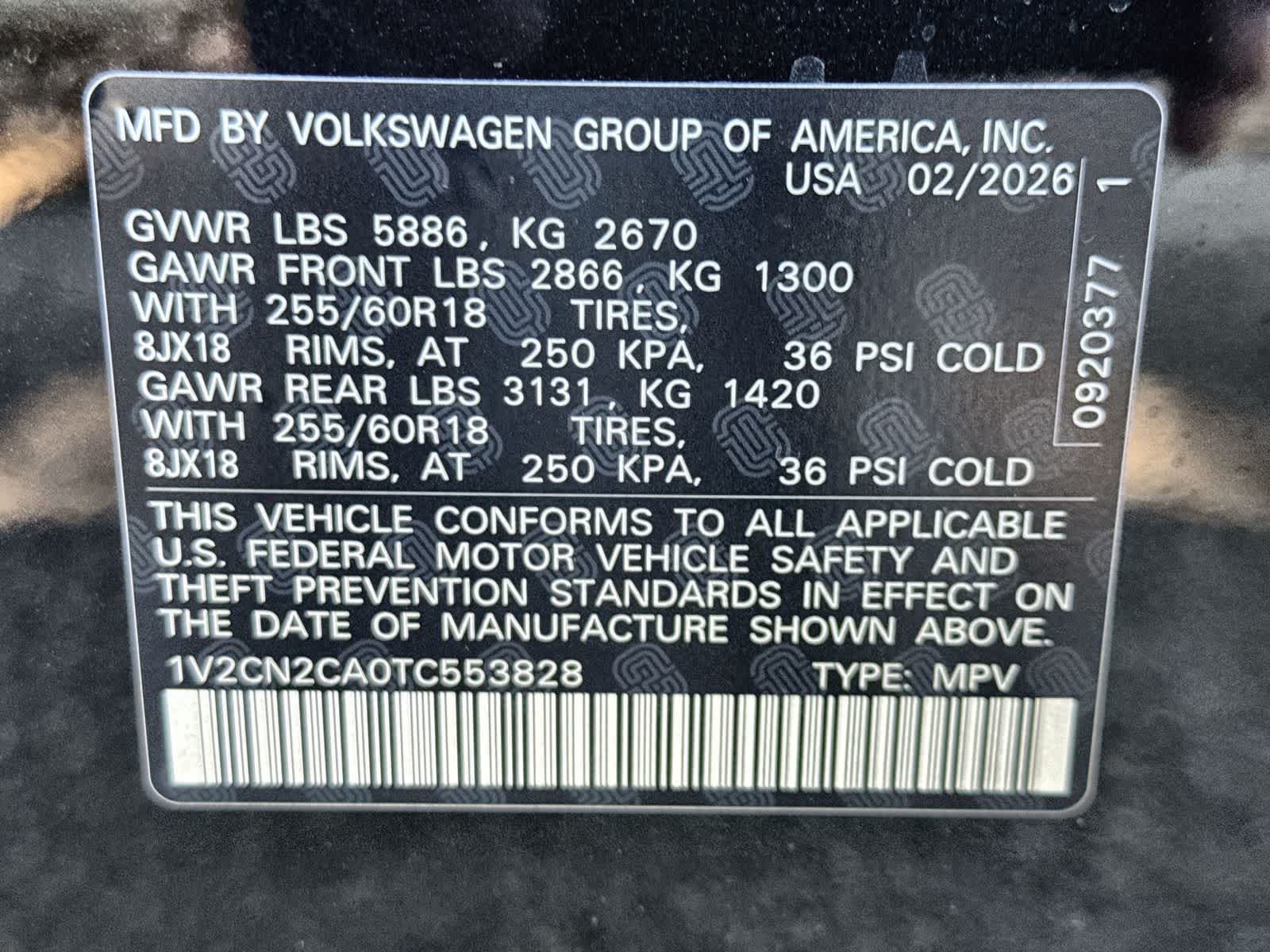 2026 Volkswagen Atlas 2.0T Peak Edition