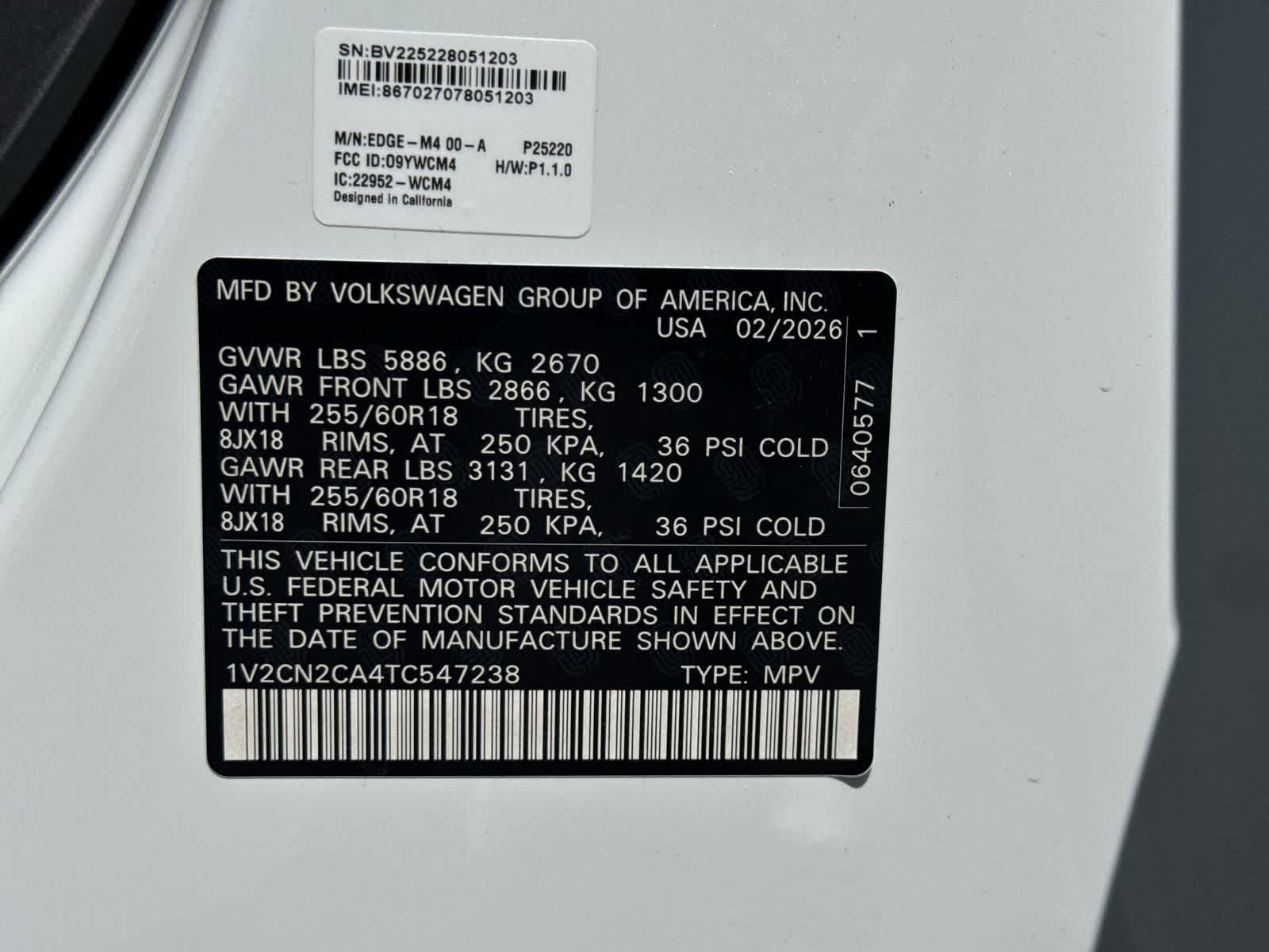 2026 Volkswagen Atlas 2.0T Peak Edition