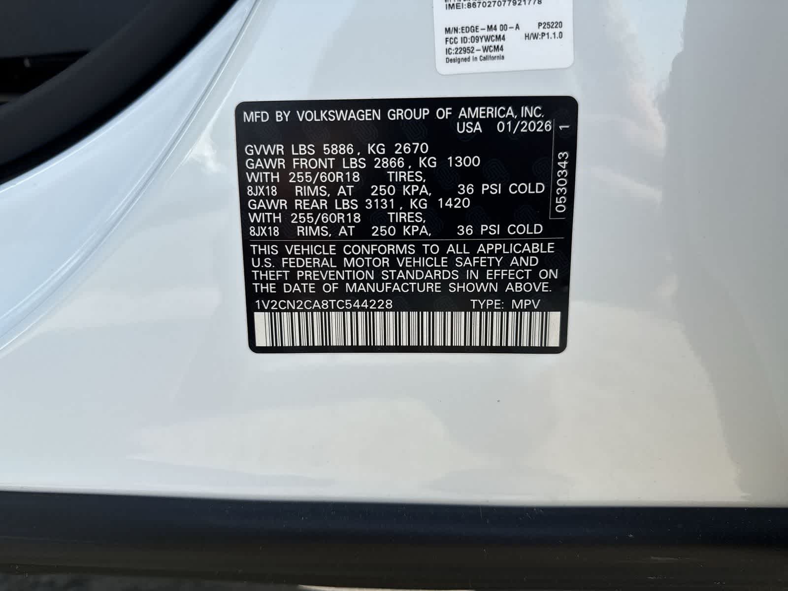 2026 Volkswagen Atlas 2.0T Peak Edition