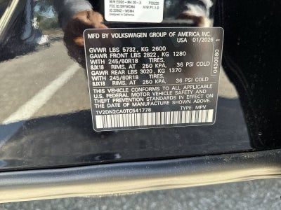 2026 Volkswagen Atlas 2.0T SE