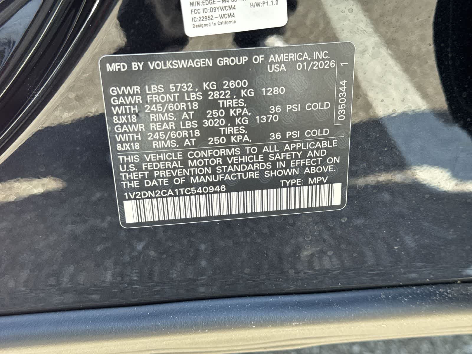 2026 Volkswagen Atlas 2.0T SE