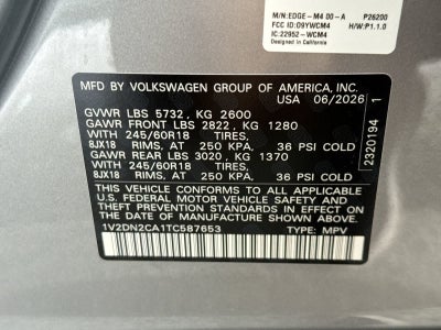 2026 Volkswagen Atlas 2.0T SE