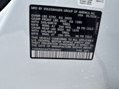 2026 Volkswagen Atlas 2.0T SE