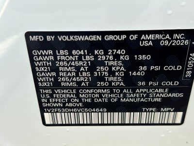 2027 Volkswagen Atlas 2.0T SEL
