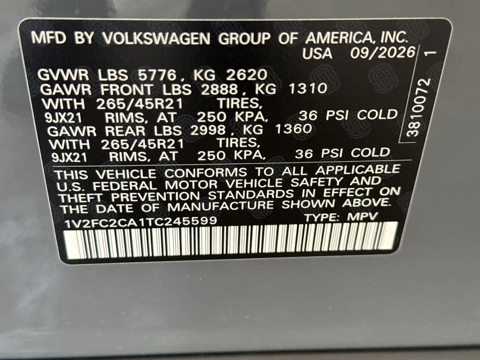2026 Volkswagen Atlas Cross Sport 2.0T SEL Premium R-Line