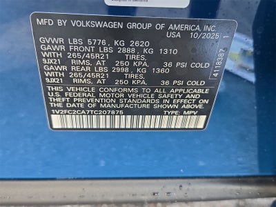 2026 Volkswagen Atlas Cross Sport 2.0T SEL Premium R-Line