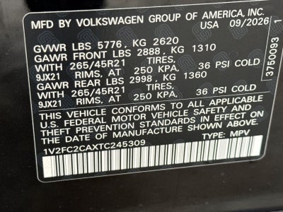 2026 Volkswagen Atlas Cross Sport 2.0T SEL Premium R-Line