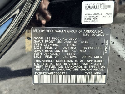 2026 Volkswagen Atlas 2.0T SEL Premium R-Line