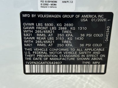 2026 Volkswagen Atlas 2.0T SEL Premium R-Line