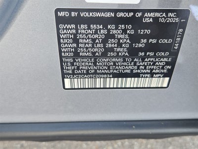 2026 Volkswagen Atlas Cross Sport 2.0T SE W/TECHNOLOGY