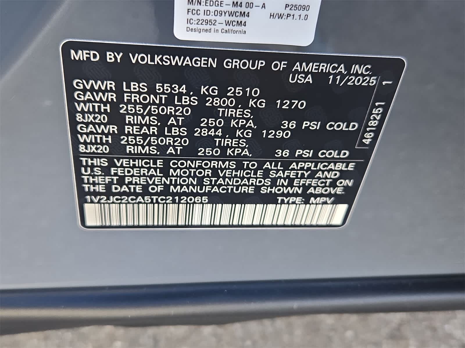 2026 Volkswagen Atlas Cross Sport 2.0T SE W/TECHNOLOGY