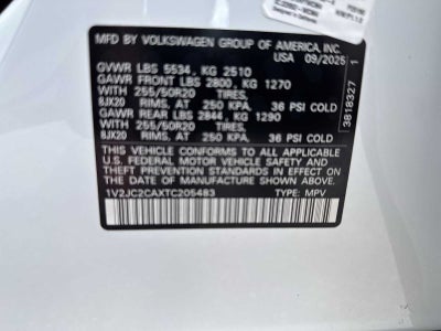 2026 Volkswagen Atlas Cross Sport 2.0T SE W/TECHNOLOGY