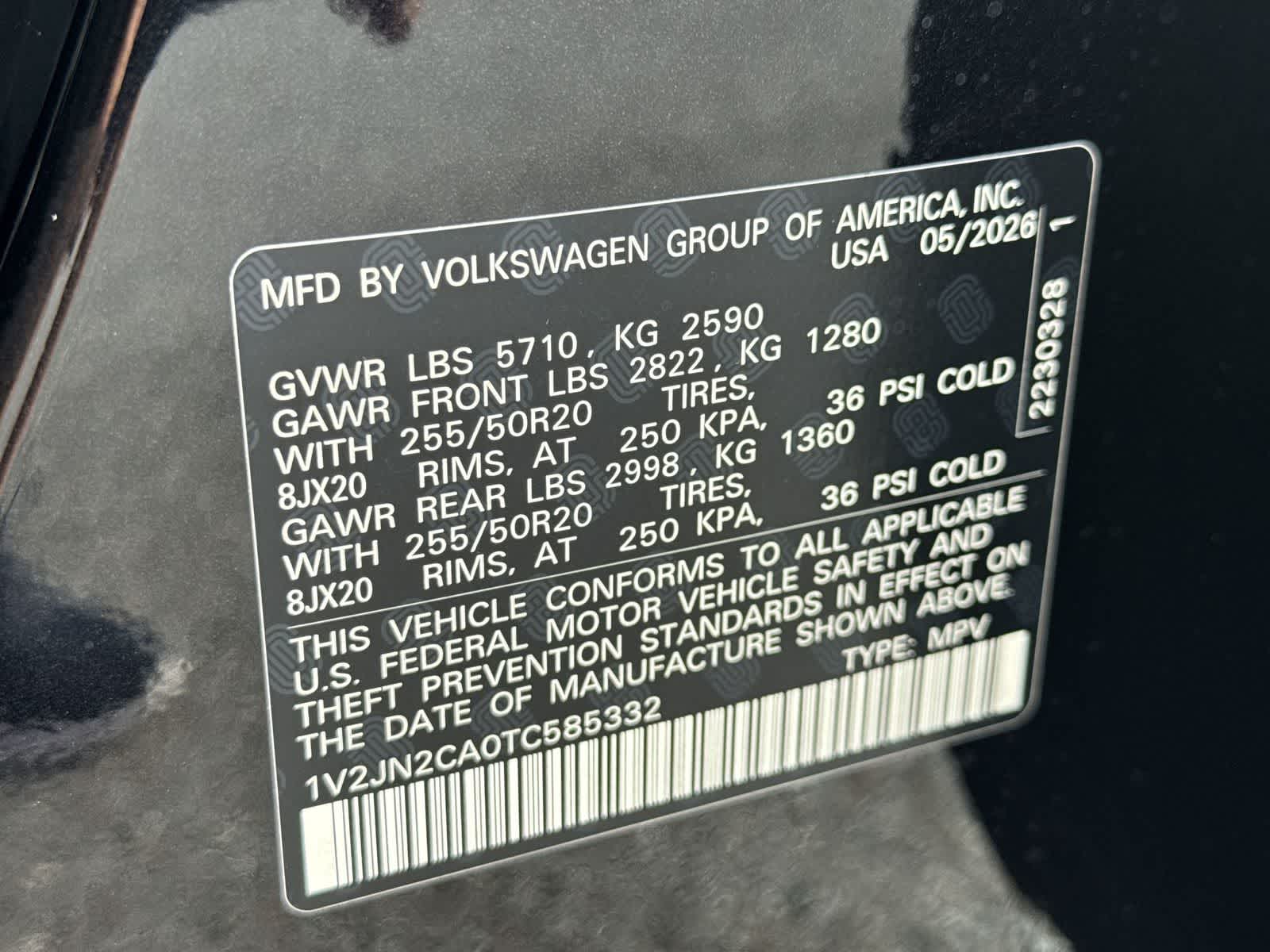 2026 Volkswagen Atlas 2.0T SE W/TECHNOLOGY