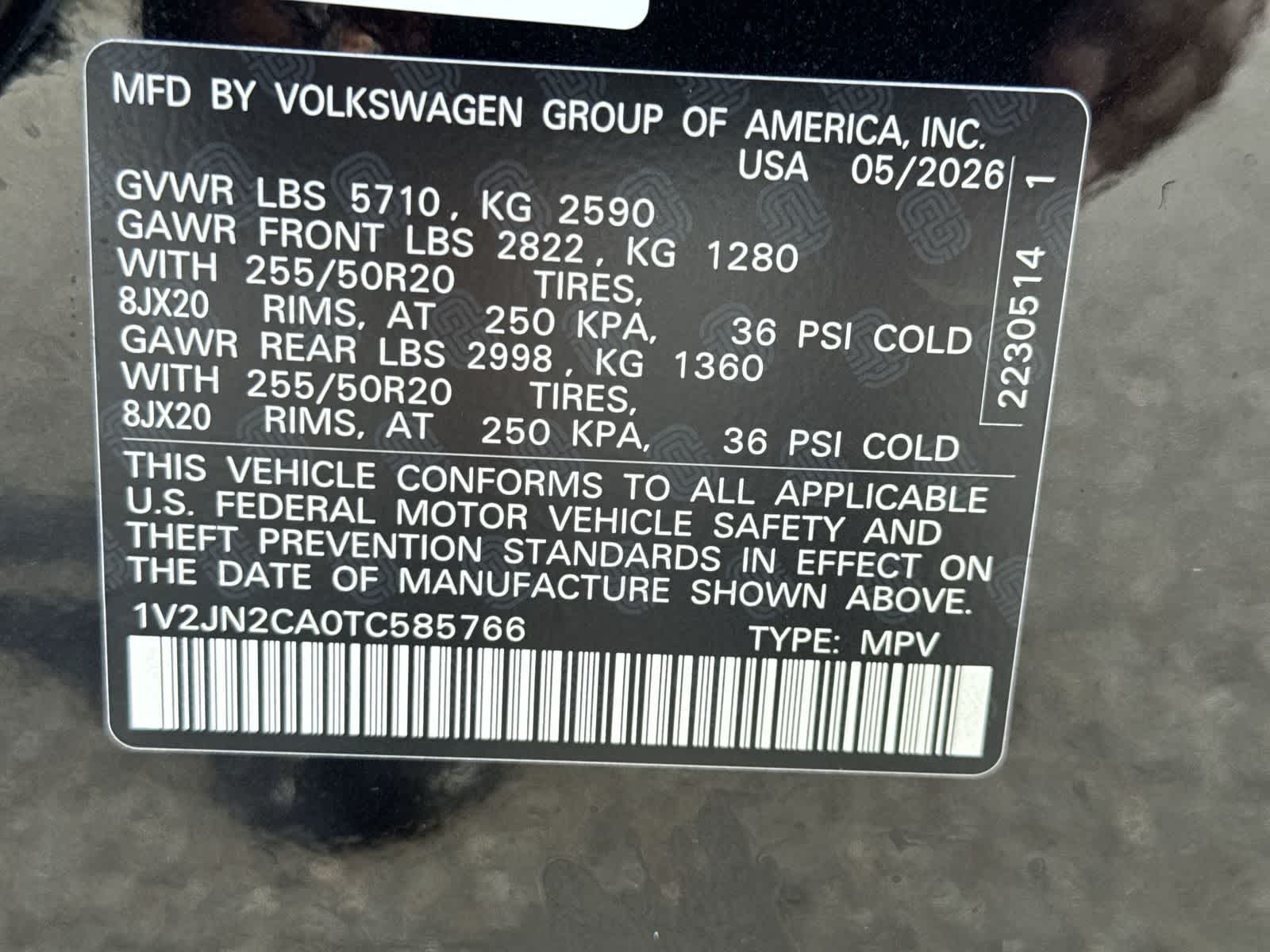 2026 Volkswagen Atlas 2.0T SE W/TECHNOLOGY