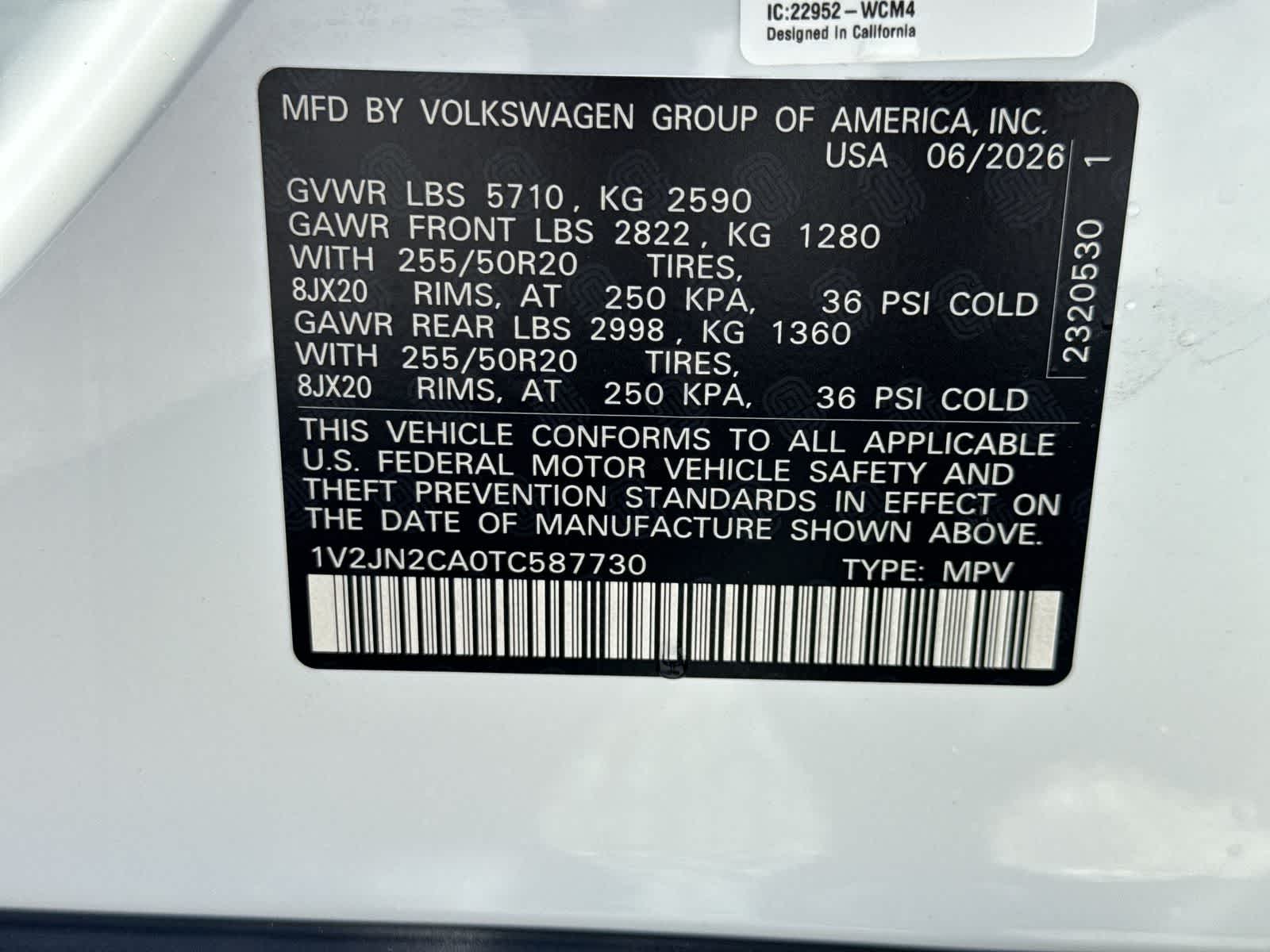 2026 Volkswagen Atlas 2.0T SE W/TECHNOLOGY