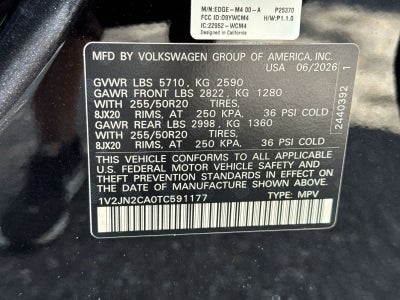 2026 Volkswagen Atlas 2.0T SE W/TECHNOLOGY