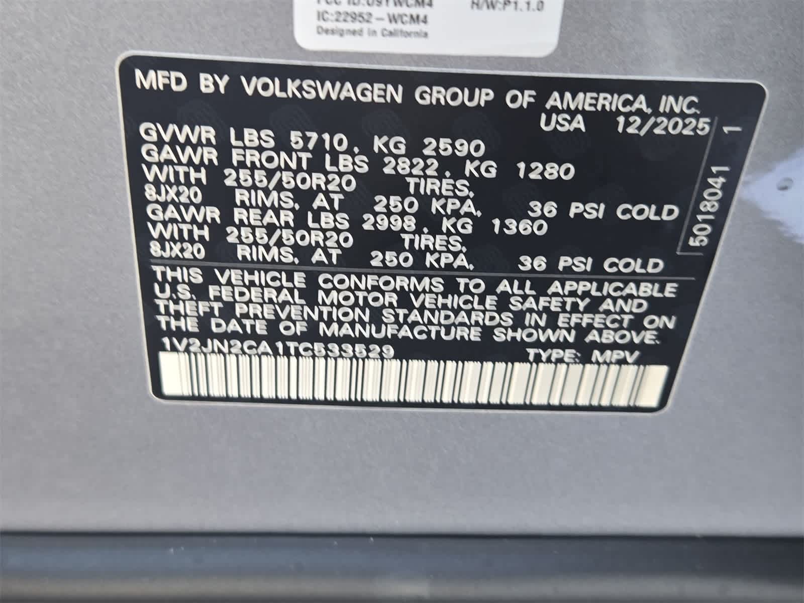 2026 Volkswagen Atlas 2.0T SE W/TECHNOLOGY