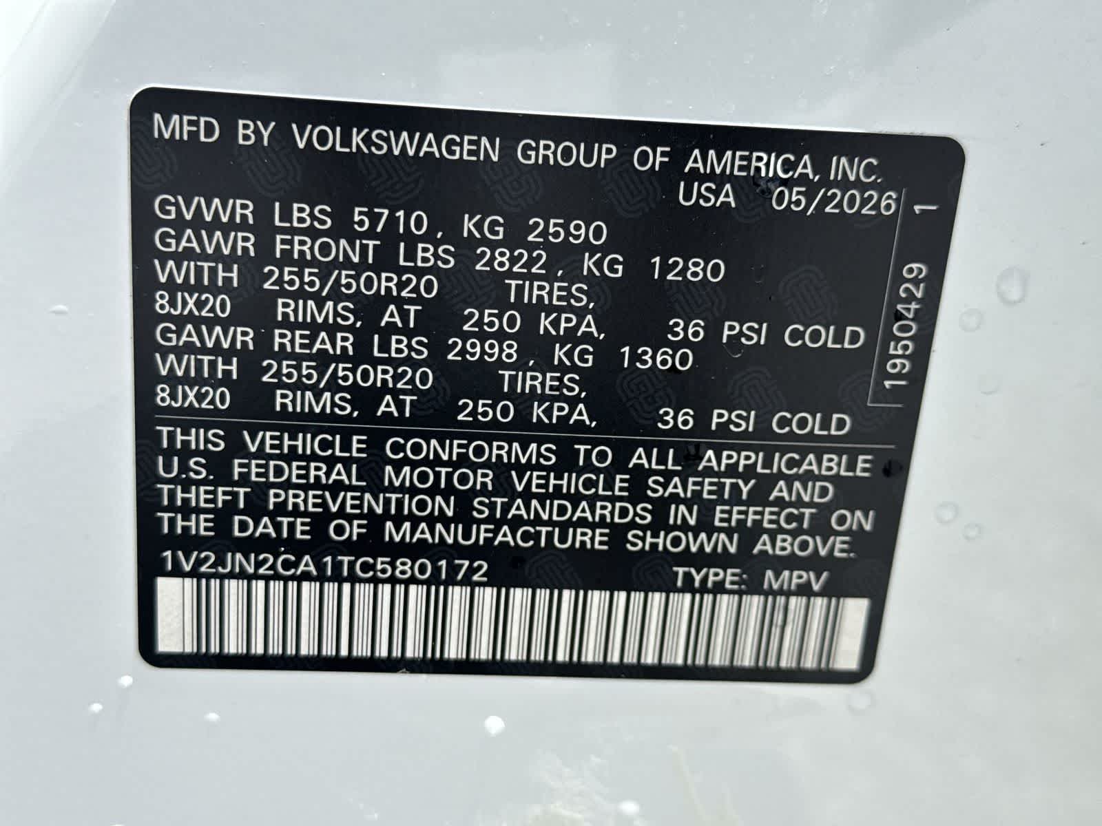 2026 Volkswagen Atlas 2.0T SE W/TECHNOLOGY