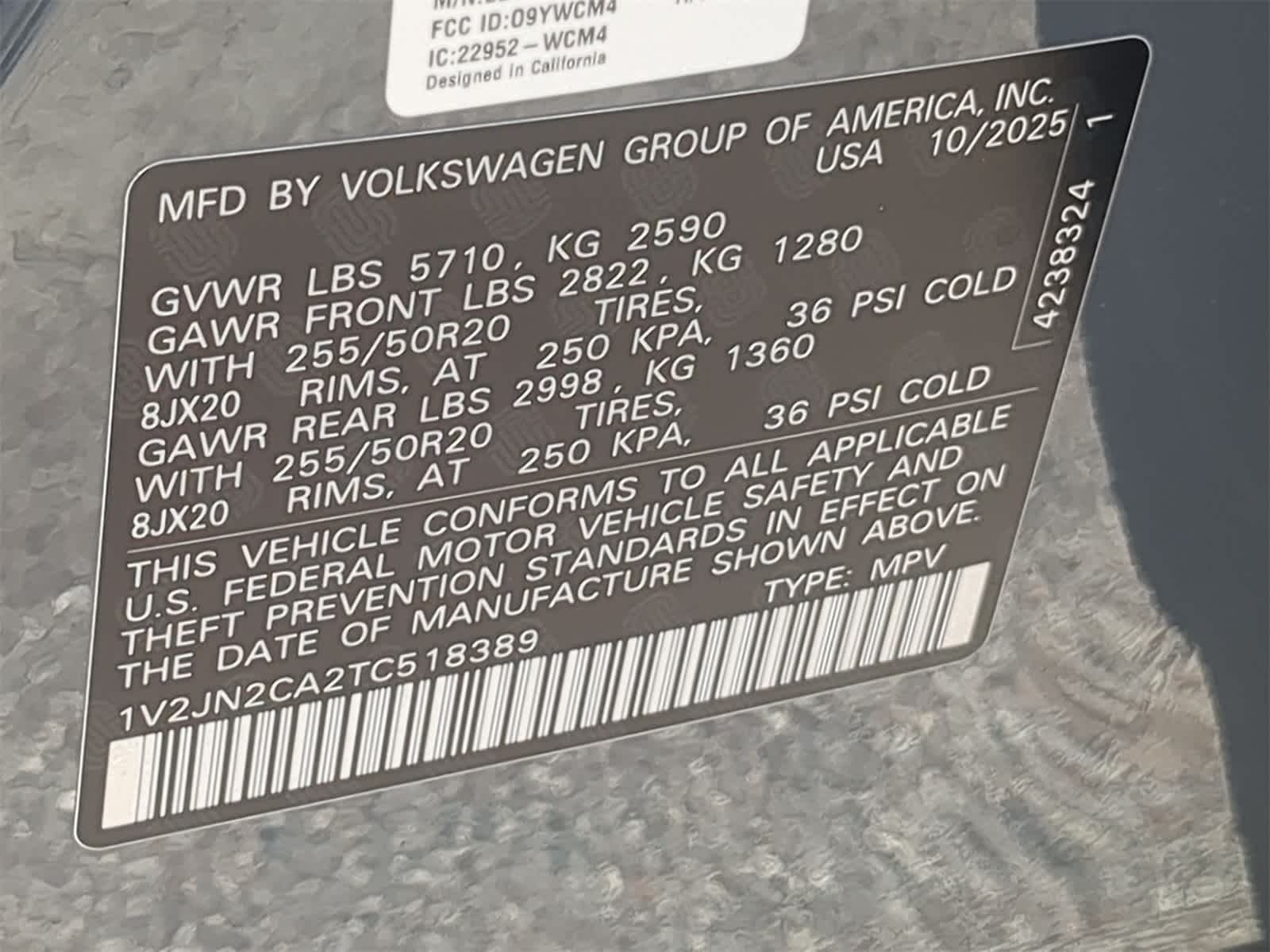 2026 Volkswagen Atlas 2.0T SE W/TECHNOLOGY