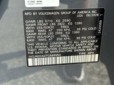 2026 Volkswagen Atlas 2.0T SE W/TECHNOLOGY
