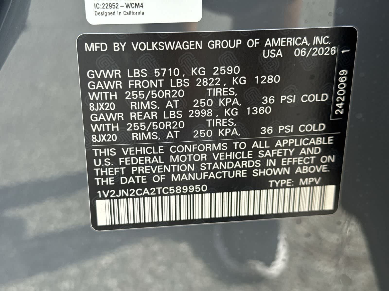 2026 Volkswagen Atlas 2.0T SE W/TECHNOLOGY