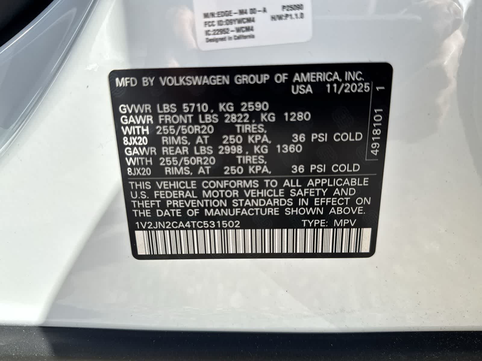 2026 Volkswagen Atlas 2.0T SE W/TECHNOLOGY