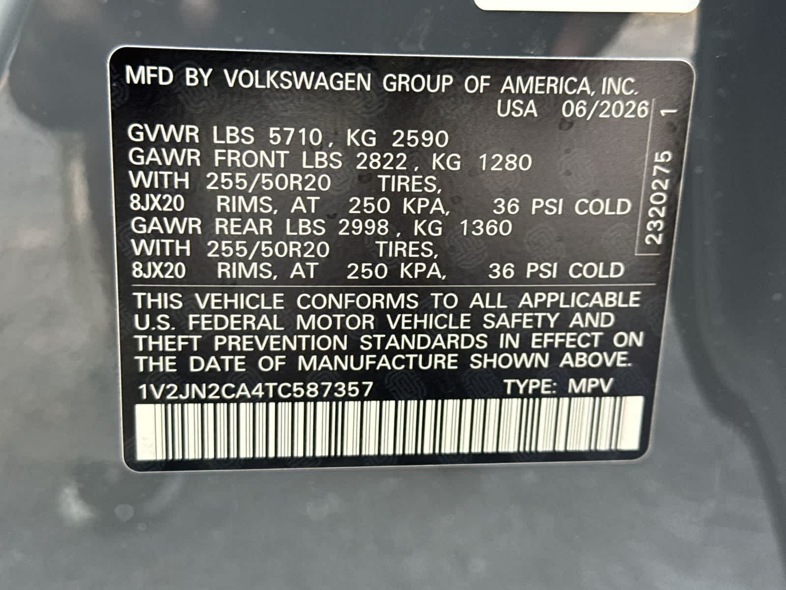 2026 Volkswagen Atlas 2.0T SE W/TECHNOLOGY