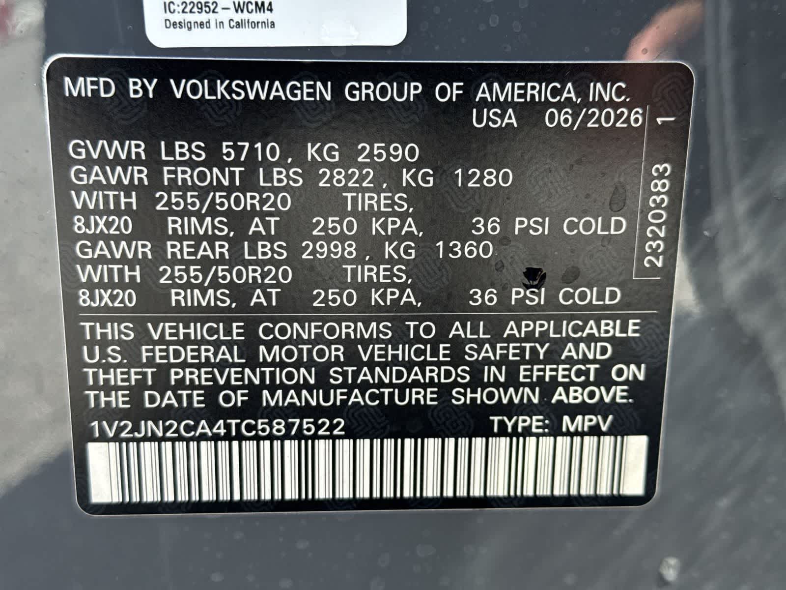 2026 Volkswagen Atlas 2.0T SE W/TECHNOLOGY