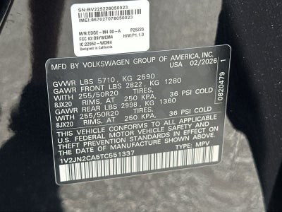 2026 Volkswagen Atlas 2.0T SE W/TECHNOLOGY