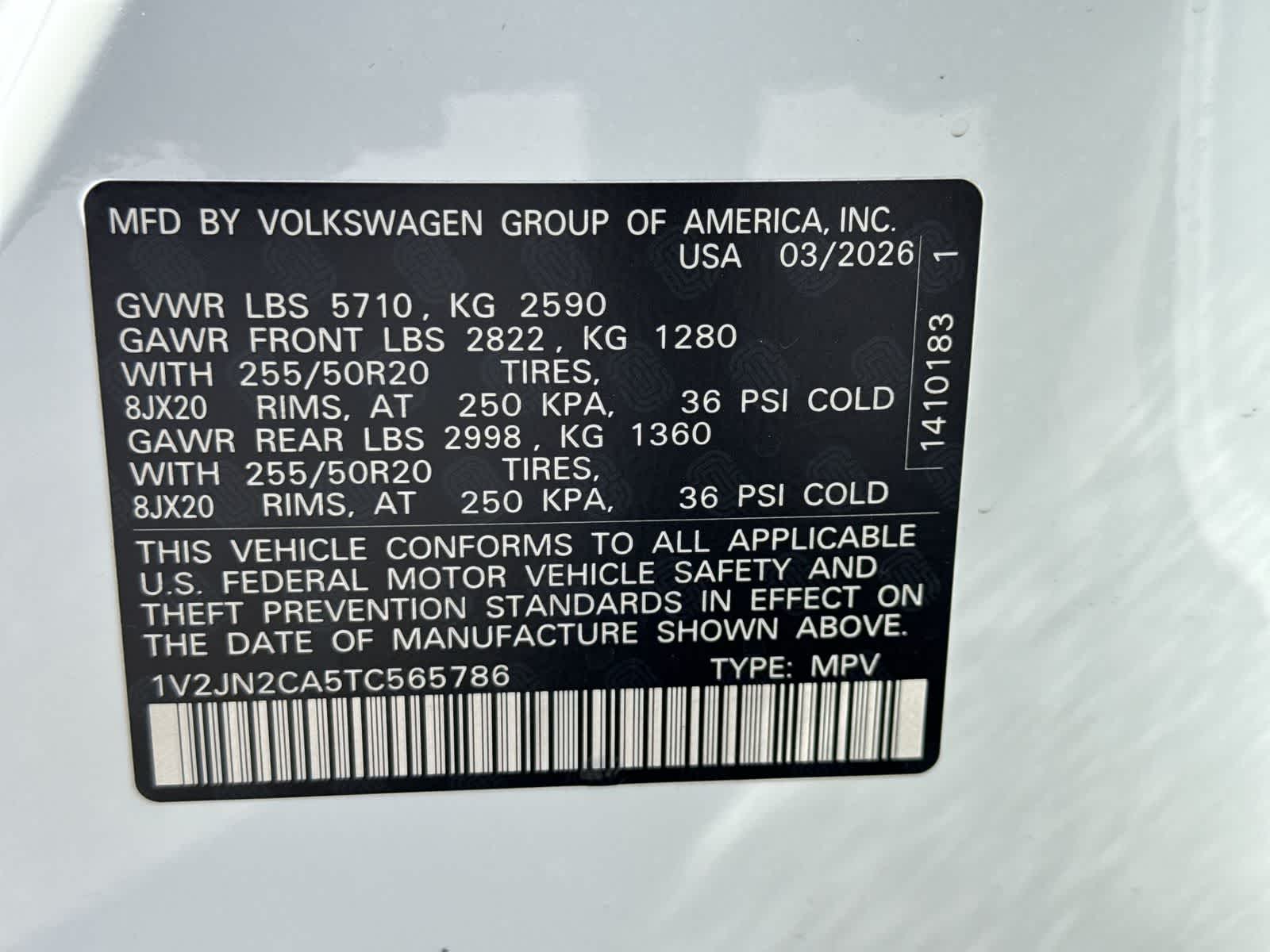 2026 Volkswagen Atlas 2.0T SE W/TECHNOLOGY