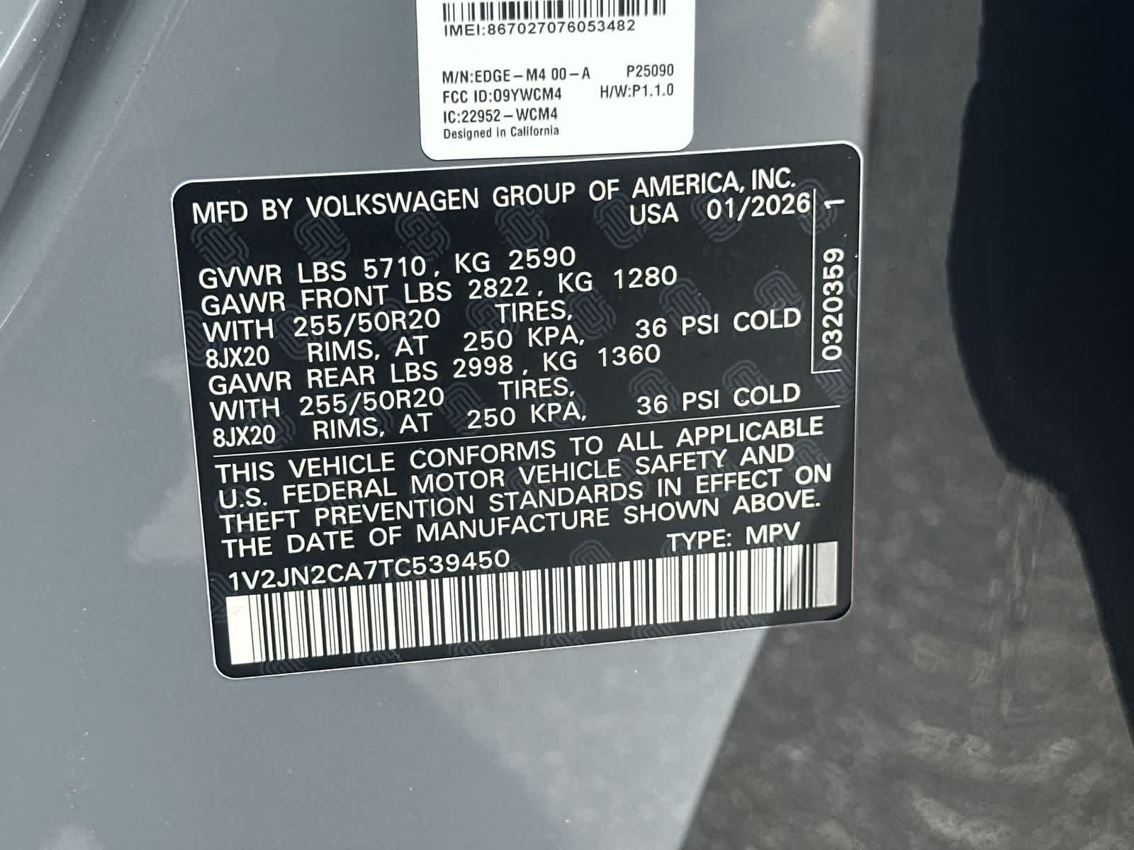 2026 Volkswagen Atlas 2.0T SE W/TECHNOLOGY