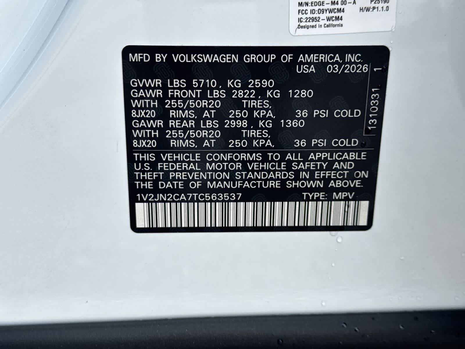 2026 Volkswagen Atlas 2.0T SE W/TECHNOLOGY