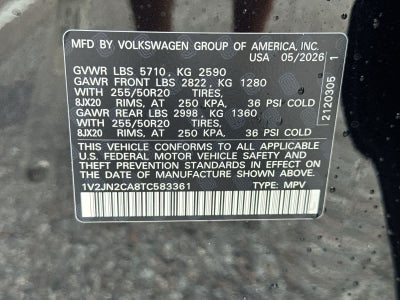 2026 Volkswagen Atlas 2.0T SE W/TECHNOLOGY