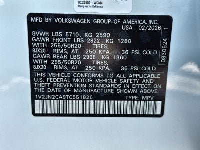 2026 Volkswagen Atlas 2.0T SE W/TECHNOLOGY