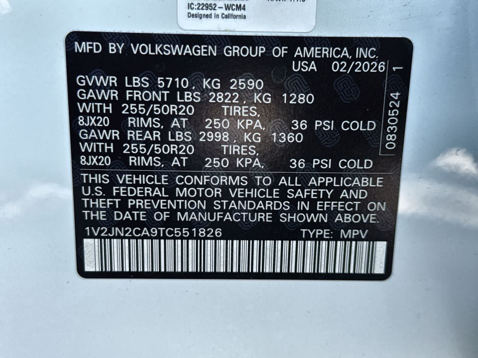 2026 Volkswagen Atlas 2.0T SE W/TECHNOLOGY