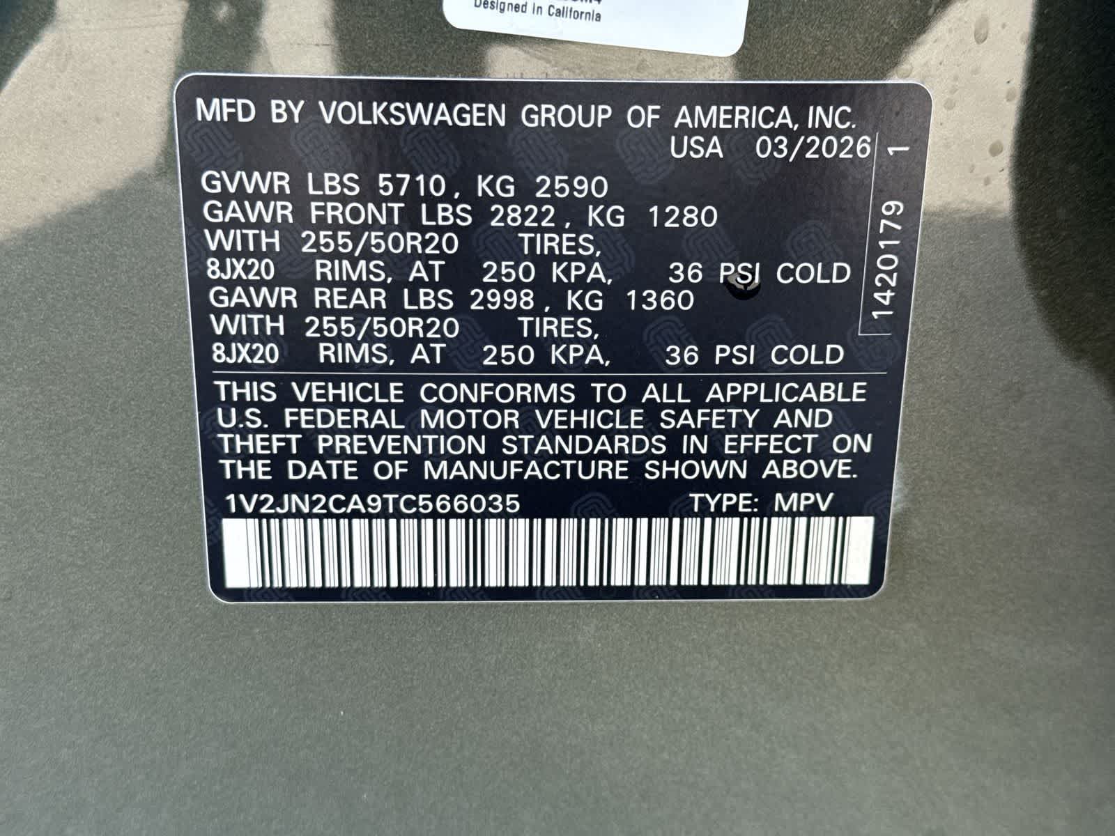 2026 Volkswagen Atlas 2.0T SE W/TECHNOLOGY