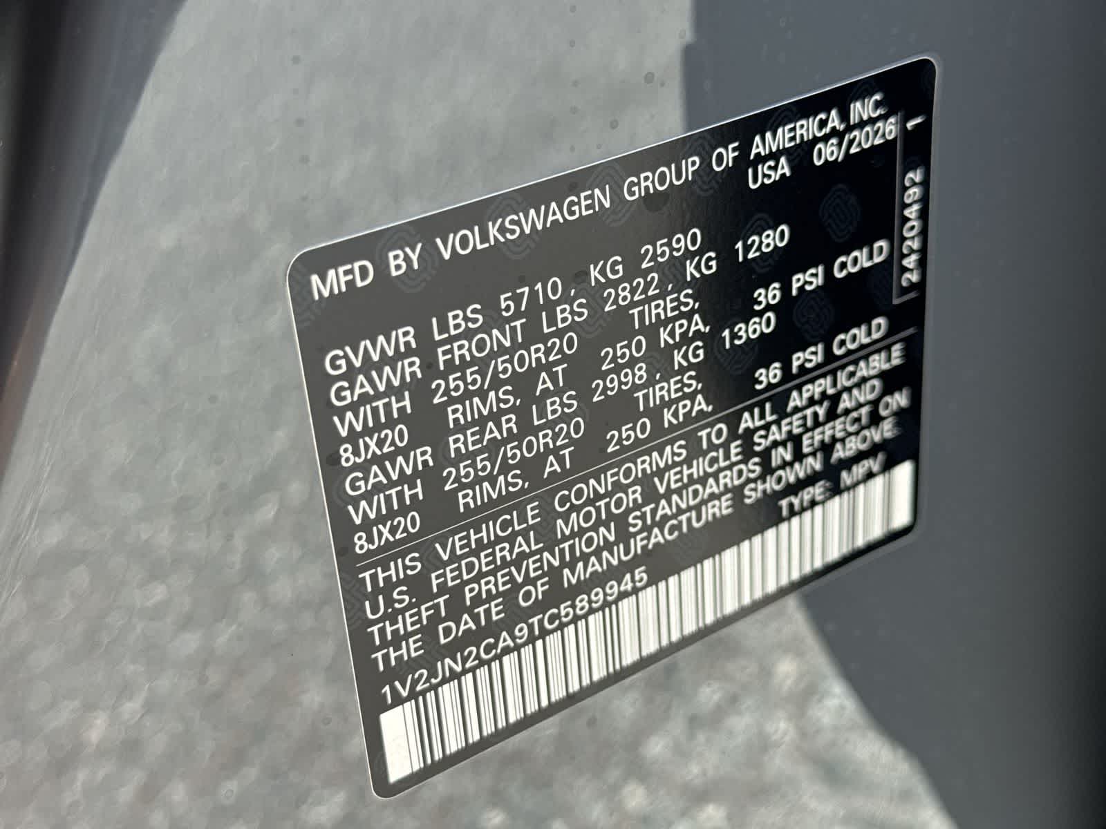 2026 Volkswagen Atlas 2.0T SE W/TECHNOLOGY