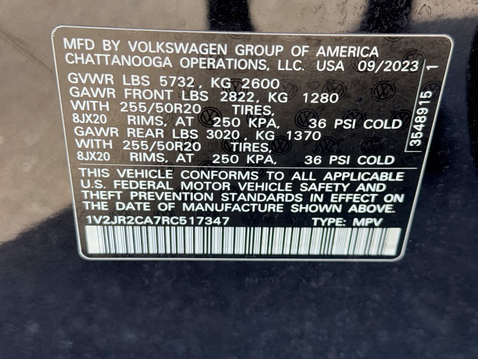 2024 Volkswagen Atlas 2.0T SE w/Technology