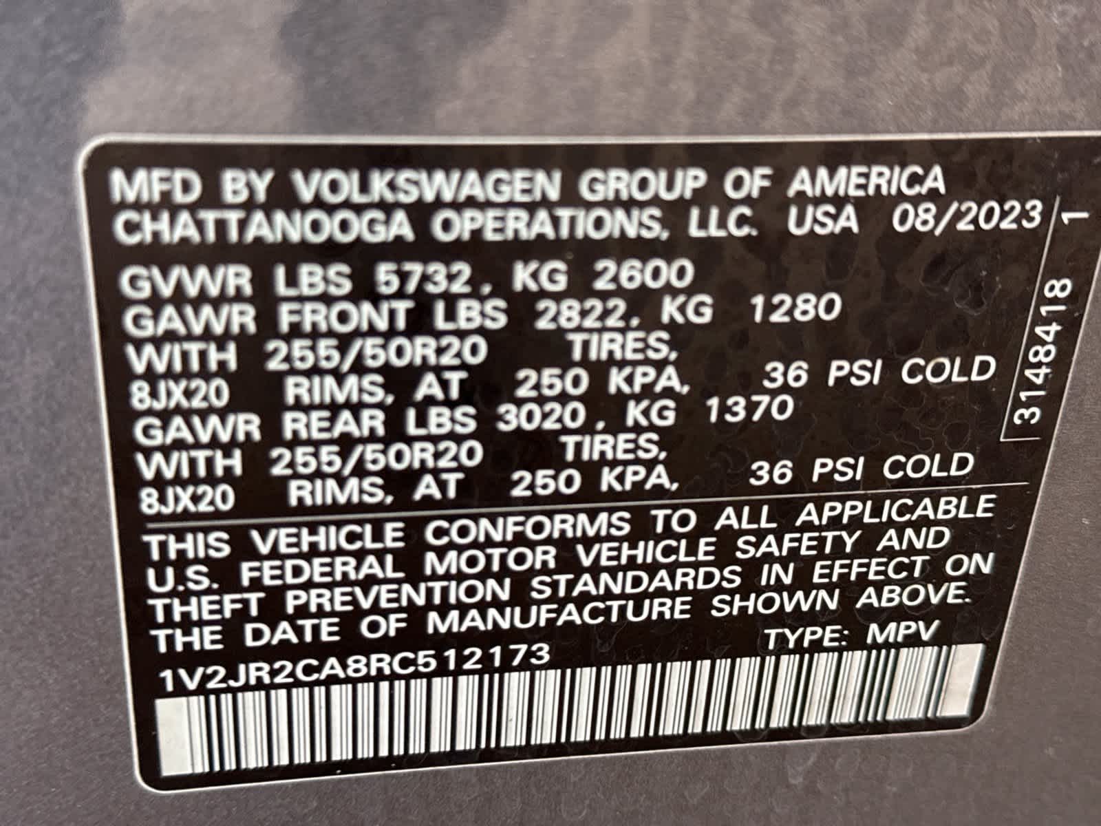 2024 Volkswagen Atlas 2.0T SE w/Technology