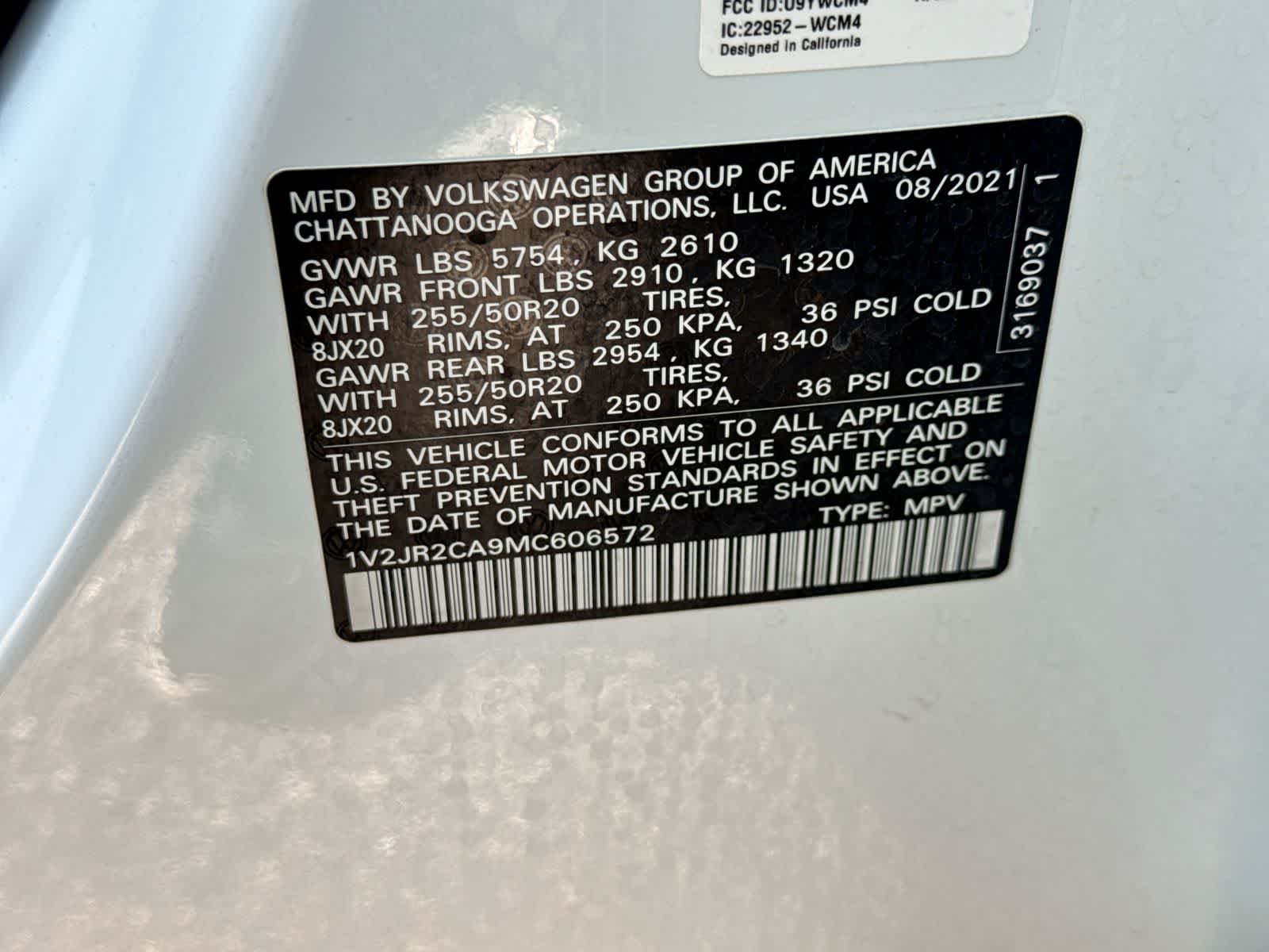 2021 Volkswagen Atlas 3.6L V6 SE w/Technology